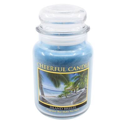 24Oz Cheerful Candle-Island Breeze