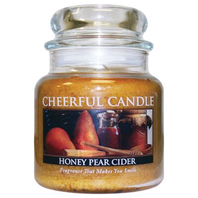 16Oz Cheerful Candle-Honey Pear Cider