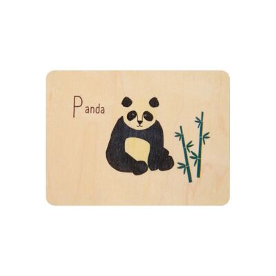 Carta di legno - abc panda