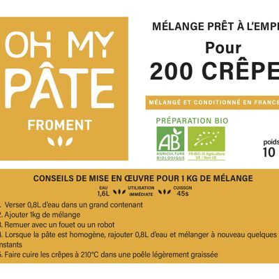 Crêpes - Mélange Froment Instantané - 10kg