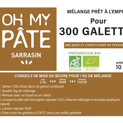 Galettes - Mélange Sarrasin -Instantané - 10kg