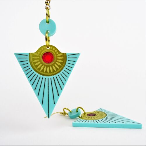 Osiris Rising Sun Earrings Small