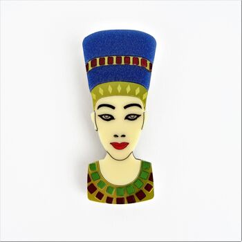 Petite broche buste de la reine Néfertiti 2
