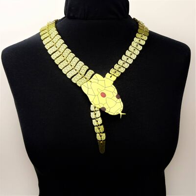 Cleopatra's Asp Statement Necklace Small