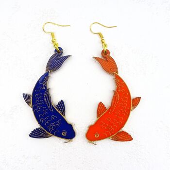 Boucles d'oreilles japonaises Koi Small 1