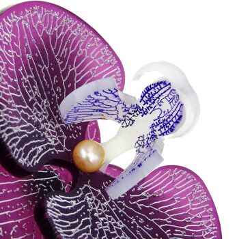 Broche Orchidée 3D Fleur De Raisin Petit 2