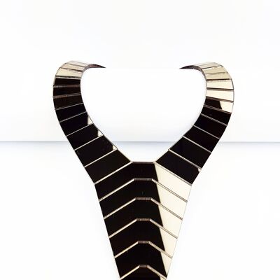 Varvara Stepanova Statement Halskette Bronze Spiegel Klein