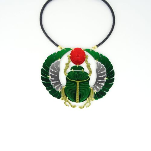 Scarab Beetle Necklace Small