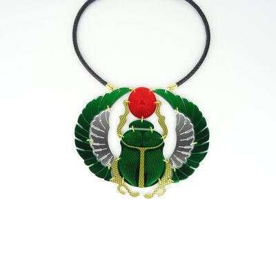Scarab Beetle Necklace Small