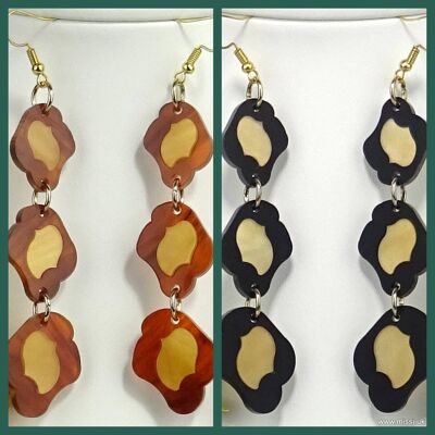 Leopard print Earrings Hanging Large