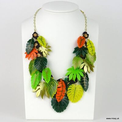 Dschungel-Blätter-Halskette Groß