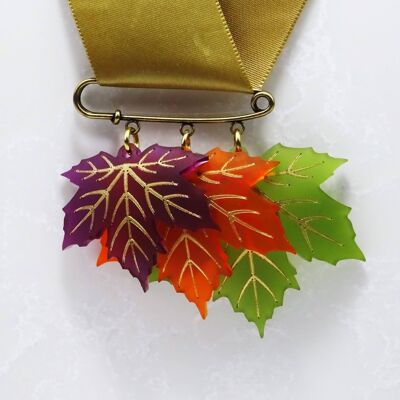 Maple Leaf Brosche Groß