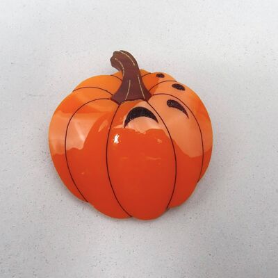 Pumpkin Brooch Large