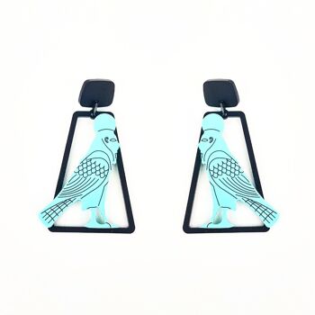 Boucles d'oreilles Faucon Cage Large