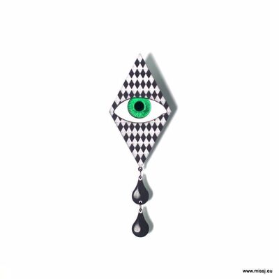 Pierrot Tears Brooch Large