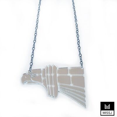 Chrysler Building Hawk Necklace Large