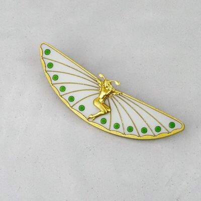 Femme fatale Art Nouveau 3D Brooch Large