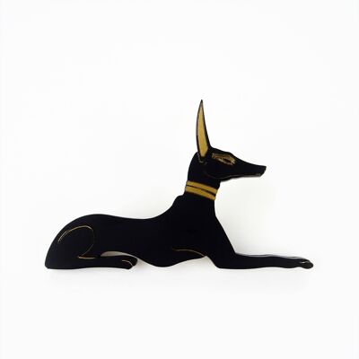 Anubis Sits Brooch Large