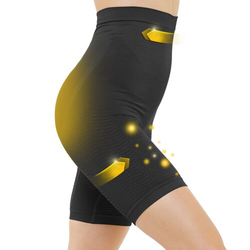 Panty sport anti-cellulite auto-massant noir pour femme