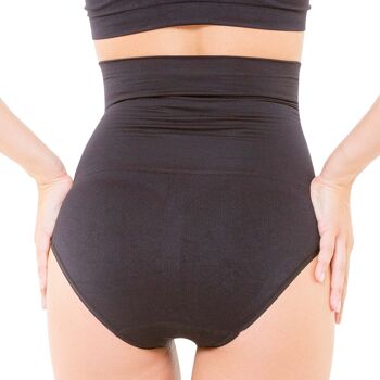 Culotte ceinture anti-cellulite noir pour femme 5