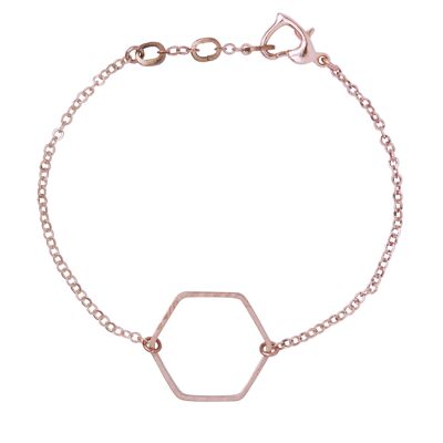 Emily Rose Gold Bracelet - Hexagon