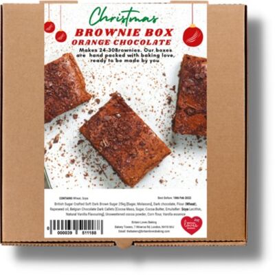 Brownie Baking Box -Double  Orange Chocolate Brownies