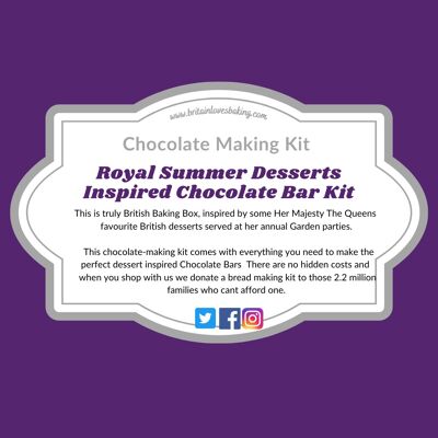 Chocolate Bar Making Kits - Platinum Jubilee Dessert Bars