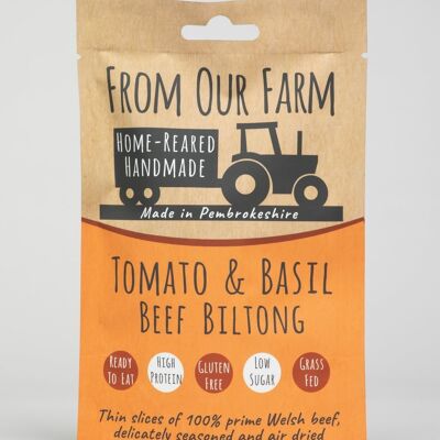 35g Biltong - Clip Strip Pack - Saveur Tomate & Basilic