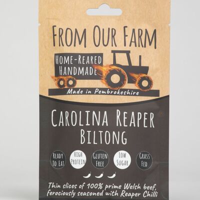 35g Biltong - Clip Strip Pack -  Carolina Reaper Flavour