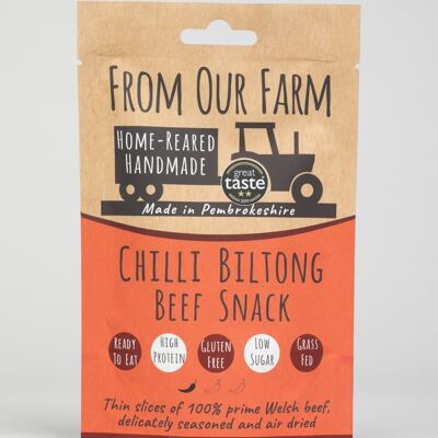 35g Biltong - 12 Pack Display Case Chilli