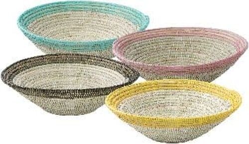 Alibaba fruit bowl with turquoise coloured edge small - AST5/TQ