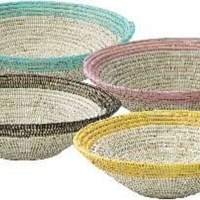 Alibaba fruit bowl with turquoise coloured edge small - AST5/TQ