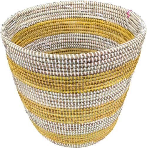 Alibaba Waste Paper basket yellow/white - APL19Y