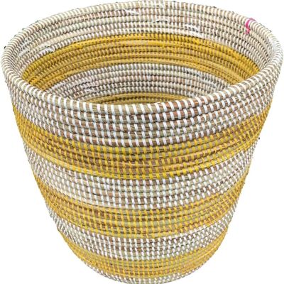 Alibaba Waste Paper basket yellow/white - APL19Y