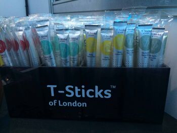 T-Sticks - Support pour bâtonnets de thé en acrylique de qualité supérieure pour la cuisine de bureau - Noir 3