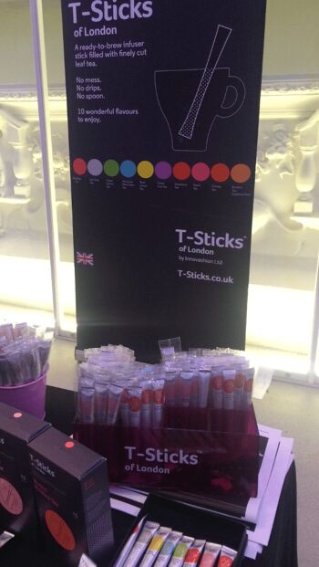 T-Sticks - Support pour bâtonnets de thé en acrylique de qualité supérieure pour la cuisine de bureau - Noir 8