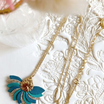 Louga Drop Necklace - Emerald, Duck