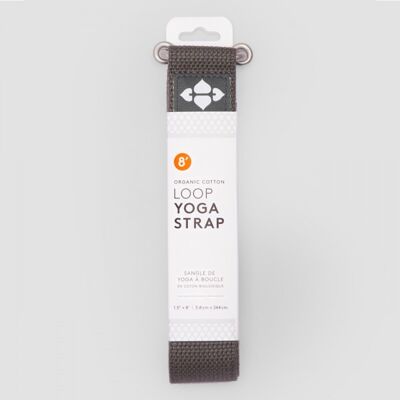 8' Loop Yoga Strap - (244 cm) - Charcoal