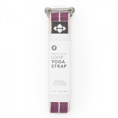 8' Loop Yoga Strap - (244 cm) - Plum Weave