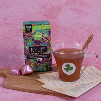 Mint instant green tea - Sugar free -