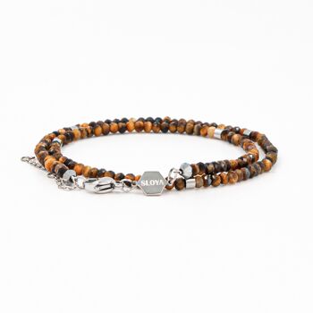 Bracelet Lumia en pierres Oeil de tigre 3