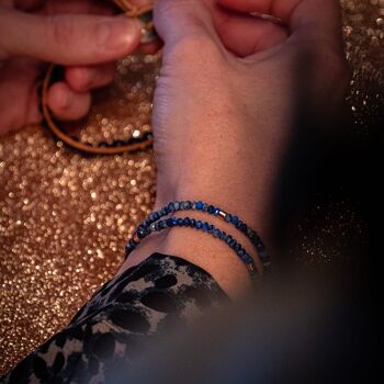 Bracelet Lumia en pierres Lapis-lazuli 6
