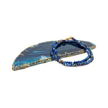 Bracelet Lumia en pierres Lapis-lazuli 8