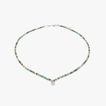 Collier Lumia en pierres Turquoise Africain 1