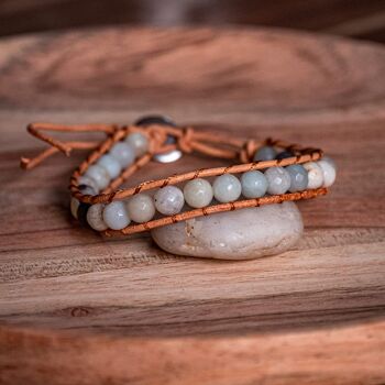 Bracelet Facelia en pierres Amazonite 5