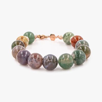 Kamelia bracelet in Indian Agate stones