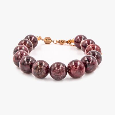 Kamelia bracelet in Garnet stones