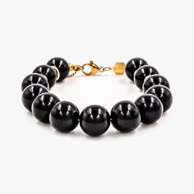 Bracelet Kamelia en pierres Obsidienne