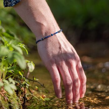 Bracelet Paloma en pierres Lapis-lazuli 3