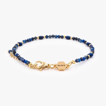 Bracelet Paloma en pierres Lapis-lazuli 7